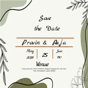 Wedding card - yellow